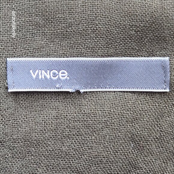 Vince Lightweight Cashmere Scarf Green - Picture 2 of 9
